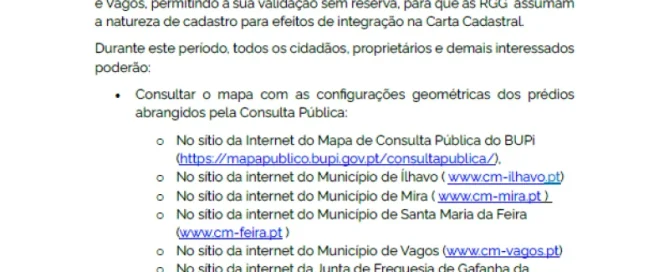 Edital - Consulta Pública "Beira Atlântico"